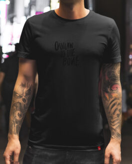T-shirt Outlaw to the bone black